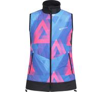 Mountain Warehouse Chaser Printed Womens Padded Cycling Gilet - Black - Black - Size: 14