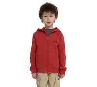 Mountain Warehouse Chest Embroidery Kids Full-Zip Hoodie - Cotton, Front Pockets, Boys & Girls, Warm & Cosy for Spring & Fall Weather Orange Kids Size 7-8 Years