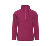 Mountain Warehouse Childrens/Kids Camber II Half Zip Fleece Jacket - Berry - 9-10 Years - Berry - 100% Polyester