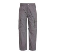 Mountain Warehouse Childrens/Kids Convertible Active Trousers - Dark Grey - 11-12 Years - Dark Grey - 65% Polyester/35% Cotton