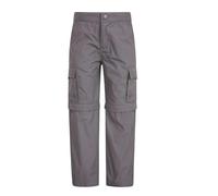 Mountain Warehouse Childrens/Kids Convertible Active Trousers - Dark Grey - 3-4 Years - Dark Grey - 65% Polyester/35% Cotton