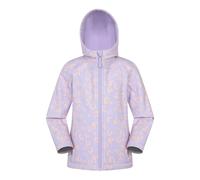Mountain Warehouse Childrens/Kids Exodus Printed Water Resistant Soft Shell Jacket - Light Purple - 7-8 Years - Light Purple - 100% Mixed