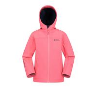 Mountain Warehouse Childrens/Kids Exodus Water Resistant Soft Shell Jacket - Bubblegum Pink - 13 Years - Bubblegum Pink - 95% Polyester/5% Elastane
