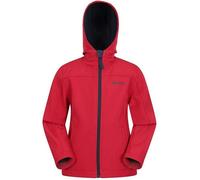 Mountain Warehouse Childrens/Kids Exodus Water Resistant Soft Shell Jacket - Red - Red - 11-12 Years