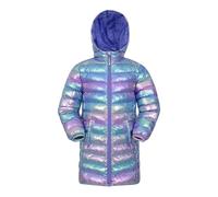 Mountain Warehouse Childrens/Kids Florence Longline Padded Jacket - Iridescent - 7-8 Years - Iridescent - 100% Polyamide