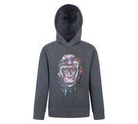 Mountain Warehouse Childrens/Kids Graffiti Gorilla Hoodie - Grey - 11-12 Years - Grey - 60% Organic Cotton/40% Polyester