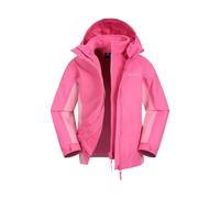 Mountain Warehouse Childrens/Kids Lightning 3 in 1 Waterproof Jacket - Light Pink - Light Pink - 3-4 Years
