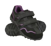 Mountain Warehouse Childrens/Kids Mars Non Marking Trainers - Black/Purple - 1 UK - Black/Purple