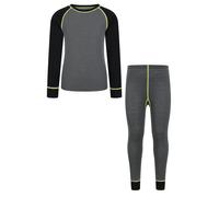 Mountain Warehouse Childrens/Kids Merino II Base Layer Set - Alloy - 2-3 Years - Alloy - 70% Merino Wool/30% Polyester