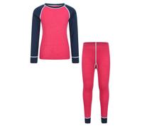 Mountain Warehouse Childrens/Kids Merino II Base Layer Set - Purple - 2-3 Years - Purple - 70% Merino Wool/30% Polyester