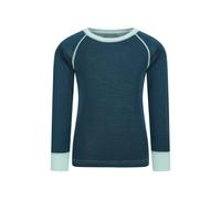 Mountain Warehouse Childrens/Kids Merino II Round Neck Base Layer Top - Teal - 5-6 Years - Teal - 70% Polyester/30% Cotton