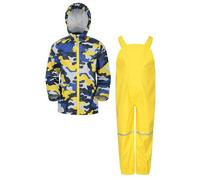 Mountain Warehouse Childrens/Kids Raindrop Camo Waterproof Jacket And Trousers Set - Pale Yellow - 2-3 Years - Pale Yellow