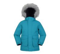 Mountain Warehouse Childrens/Kids Ranger Logo Water Resistant Jacket - Petrol - Petrol - 7-8 Years - 100% Polyamide