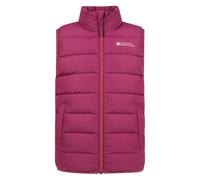 Mountain Warehouse Childrens/Kids Rocko Plain Padded Gilet - Berry - 7-8 Years - Berry - 100% Polyester