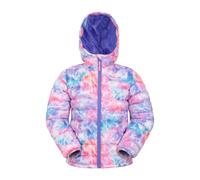 Mountain Warehouse Childrens/Kids Seasons Tie Dye Padded Jacket - Bright Pink - 13 Years - Bright Pink - 100% Polyester