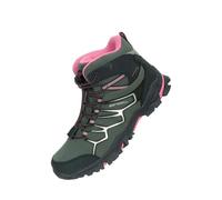 Mountain Warehouse Childrens/Kids Softshell Waterproof Walking Boots - Dark Khaki - 4 UK - Dark Khaki - 50% Textile/50% Synthetic