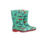 Mountain Warehouse Childrens/Kids Splash Dinosaur Light Up Wellington Boots - Green - 11 UK Child - Green