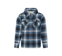 Mountain Warehouse Childrens/Kids Stream Checked Borg Lined Full Zip Shirt Jacket - Blue - 7-8 Years - Blue