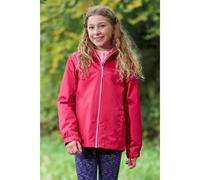 Mountain Warehouse Childrens/Kids Torrent Waterproof Jacket - Dark Pink - 13 Years - Dark Pink - 100% Polyester
