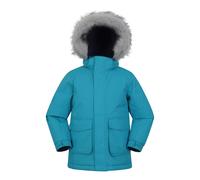Mountain Warehouse Childrens Unisex Childrens/Kids Ranger Logo Water Resistant Jacket (Petrol) - Blue - Size 3-4Y