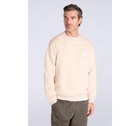 Mountain Warehouse 'Circle Mountain' Mens Crew Neck Sweatshirt Casual Lightweight Pullover Jumper Ecru Cotton - Size 2XL