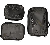 Mountain Warehouse Clear Travel Cases 3-Pack - Black - Black - Size: ONE