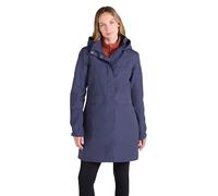 Mountain Warehouse Cloud Burst Womens Textured Jacket - Waterproof Rain Jacket, Adjustable Hood - Best for Outdoors, Gym, Travelling & Outdoors Navy Women's Size 10