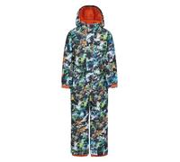 Mountain Warehouse Cloud Kids Snowsuit - Waterproof, Adjustable, One Piece Winter Jumpsuit with Taped Seams & Fleece Lining for Girls & Boys - For Rain, Ski, Winter Dark Khaki Kids Size 5-6 Years