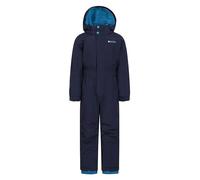 Mountain Warehouse Cloud Kids Snowsuit - Waterproof, Adjustable, One Piece Winter Jumpsuit with Taped Seams & Fleece Lining for Girls & Boys - For Rain, Ski, Winter Navy Teen Size 13 Years