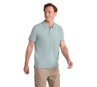 Mountain Warehouse Clyde Mens Birdseye Pique Polo Shirt - Lightweight & Comfortable Tee Shirt with UPF 50+ - Spring, Summer Outdoors, Holiday, Walking, Hiking Green M