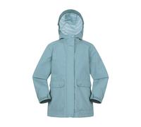 Mountain Warehouse Coast Kids Jersey Lined Waterproof Jacket - Comfortable & Practical Coat with Front Pockets, Boys & Girls - Spring Wet Weather, Walking & Outdoors Pale Green Teen Size 13 Years