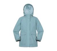 Mountain Warehouse Coast Kids Jersey Lined Waterproof Jacket - Comfortable & Practical Coat with Front Pockets, Boys & Girls - Spring Wet Weather, Walking & Outdoors Pale Green Kids Size 5-6 Years
