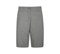 Mountain Warehouse Coast Stretch Womens Shorts - Lightweight 4 Way Stretch Short Pants, Easy Care Ladies Trousers - for Spring Summer, Travelling & Outdoors Light Khaki Women's Size 10