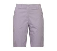Mountain Warehouse Coast Stretch Womens Shorts - Lightweight 4 Way Stretch Short Pants, Easy Care Ladies Trousers - for Spring Summer, Travelling & Outdoors Dusky Purple Women's Size 10