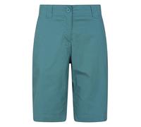 Mountain Warehouse Coast Stretch Womens Shorts - Lightweight 4 Way Stretch Short Pants, Easy Care Ladies Trousers - for Travelling & Outdoors Teal Women's Size 12