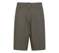 Mountain Warehouse 'Coast' Womens Shorts Sun Protection Stretchy Casual Bottoms Olive Cotton - Size 20 UK