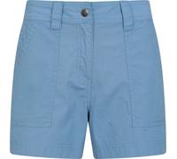 Mountain Warehouse Coast Womens Shorty Shorts - Lightweight Ladies Pants, Breathable, Pockets, Stretchable Trousers - for Spring Summer, Travelling & Oudoors Pale Blue (Short) Women's Size 16