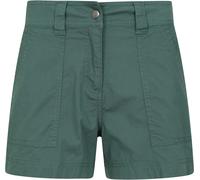 Mountain Warehouse Coast Womens Shorty Shorts - Lightweight Ladies Pants, Breathable, Pockets, Stretchable Trousers - for Spring Summer, Travelling & Oudoors Green (Short) Women's Size 16