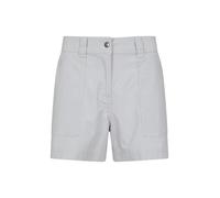 Mountain Warehouse Coast Womens Shorty Shorts - Lightweight Ladies Pants, Breathable, Pockets, Stretchable Trousers - for Spring Summer, Travelling & Oudoors Light Grey (Short) Women's Size 12