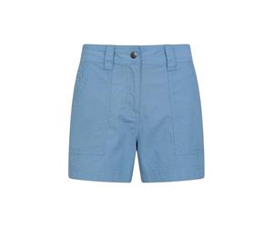 Mountain Warehouse Coast Womens Shorty Shorts - Lightweight Ladies Pants, Breathable, Pockets, Stretchable Trousers - for Spring Summer, Travelling & Oudoors Pale Blue (Short) Women's Size 4
