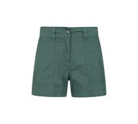Mountain Warehouse Coast Stretch Womens Shorts - Lightweight 4 Way Stretch Short Pants, Easy Care Ladies Trousers - for Travelling & Outdoors Green Women's Size 18