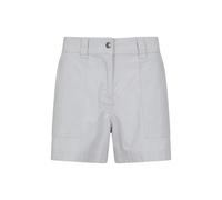 Mountain Warehouse Coast Stretch Womens Shorts - Lightweight 4 Way Stretch Short Pants, Easy Care Ladies Trousers - for Travelling & Outdoors Light Grey Women's Size 18
