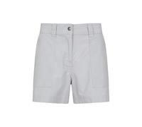 Mountain Warehouse Coast Stretch Womens Shorts - Lightweight 4 Way Stretch Short Pants, Easy Care Ladies Trousers - for Travelling & Outdoors Light Grey Women's Size 16