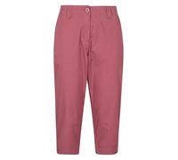 Mountain Warehouse Coastal Womens Stretch Capris - Breathable, Lightweight Bottoms with Fast Drying Fabric & Lots of Pockets - Best for Spring Summer, & Outdoors Pink (Capri) Women's Size 12