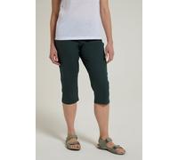 Mountain Warehouse Coastal Womens Stretch Capris - Breathable, Lightweight Bottoms with Fast Drying Fabric & Lots of Pockets - Best for Spring Summer & Outdoors Green Women's Size 12