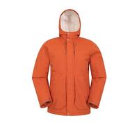 Mountain Warehouse Coastline Mens Borg Waterproof Jacket - Orange - Orange - Size: 3XL