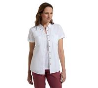 Mountain Warehouse Coconut Short Sleeve Womens Shirt - 100% Cotton Ladies Top, Lightweight, Breathable Blouse, Mesh Lined Tee - for Travelling & Daily Use White Women's Size 14