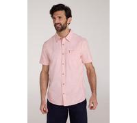 Mountain Warehouse Coconut Slub Texture Short-Sleeved Shirt - Lightweight Cotton Tee with Pocket, Casual Wear - Spring Summer, Holidays & Travelling Coral (Slub Texture) XS
