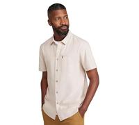 Mountain Warehouse Coconut Slub Texture Short-Sleeved Shirt - Lightweight Cotton Tee with Pocket, Casual Wear - Spring Summer, Holidays & Travelling Beige (Slub Texture) S