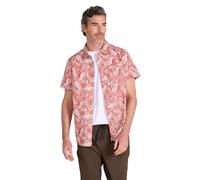 Mountain Warehouse Coconut Slub Texture Short-Sleeved Shirt - Lightweight Cotton Tee with Pocket, Casual Wear - Spring Summer, Holidays & Travelling Rust 2XL